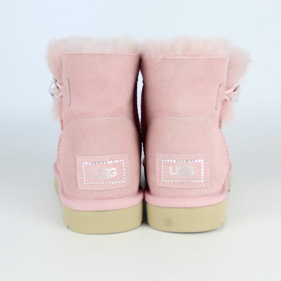 NEW UGG Mini Bailey Button Bling Boots - Comfort Warm Winter Shoes - Picture 9 of 14